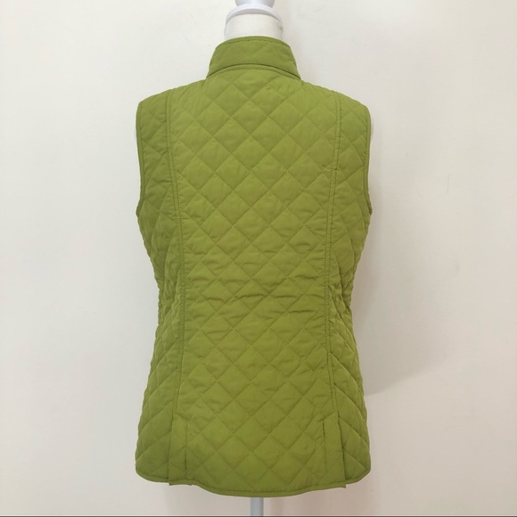 J. Jill Green Quilted Vest - Picture 7 of 12